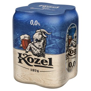 Piwo bezalkoholowe półciemne alk. 0,0% obj Kozel 4 x 500 ml