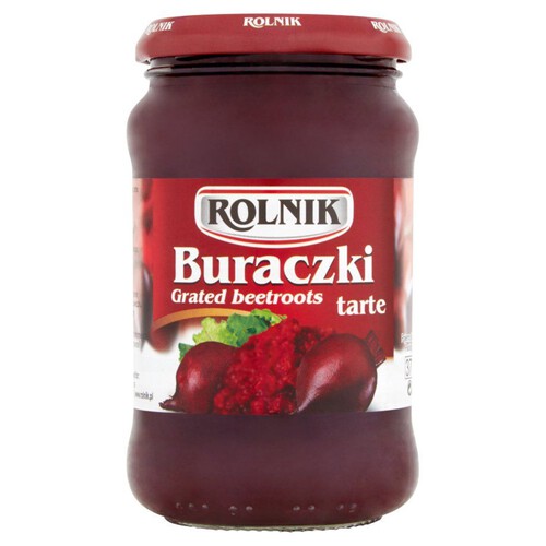 Buraki ćwikłowe marynowane tarte Rolnik 370 ml