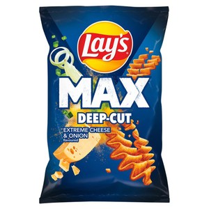 Chipsy ziemniaczane karbowane o smaku sera i cebulki Lay's 120 g