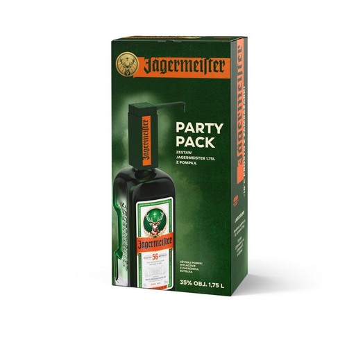 Zestaw likier + pompka alk. 35,0% obj. Jagermeister 1,75 l