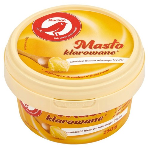 Masło klarowane 99,8% tłuszczu mlecznego Auchan 250 g
