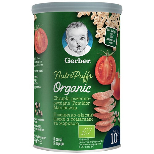 BIO Chrupki pomidorowo marchewkowe Gerber 35 g