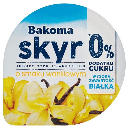 Skyr jogurt typu islandzkiego o smaku waniliowym Bakoma 150 g