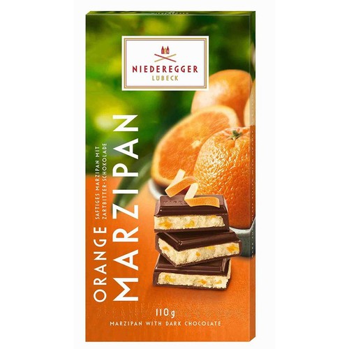 Czekolada marcepanowa z pomarańczą    Niederegger 110 g
