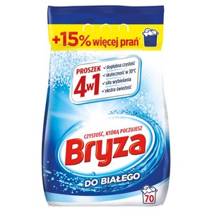 Proszek do prania do białego 4w1 70 prań Bryza 4,55 kg