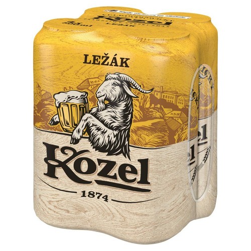 Piwo jasne Lezak alk. 4,6% obj. Kozel 4 x 500 ml