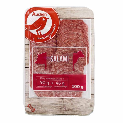 Salami plastry Auchan 100 g