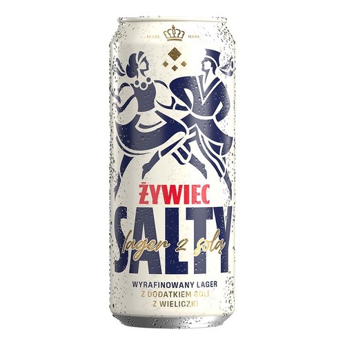 Piwo jasne lager Salty z solą z kopalni w Wieliczce alk. 5,0% obj. Żywiec 4 x 500 ml