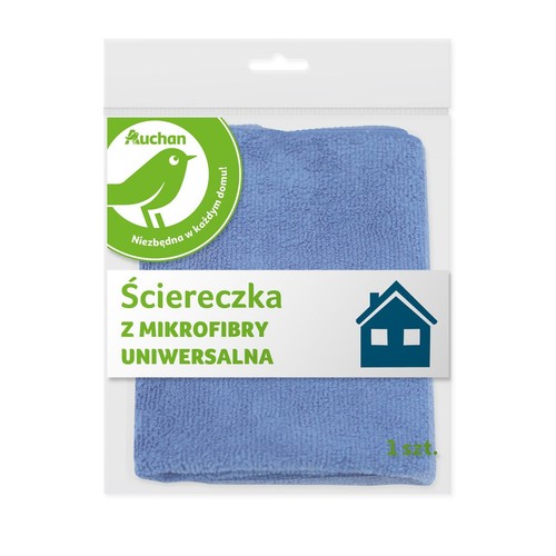 Ściereczka z mikrofibry uniwersalna Auchan 1 sztuka