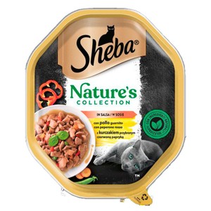 Karma mokra dla kotów z sosie z kurczakiem i papryką Sheba 85 g
