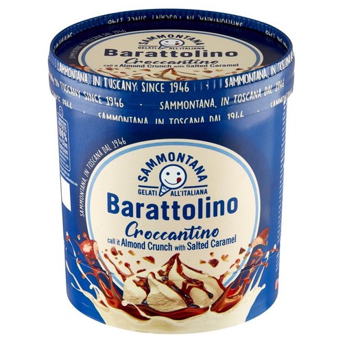 Lody Barattolino waniliowe ze słonym karmelem Sammontana 800 ml