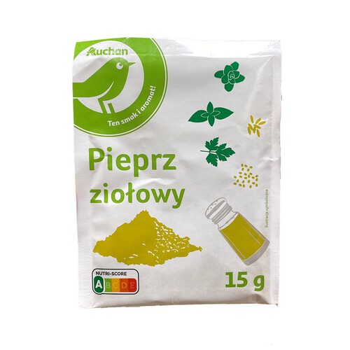 Pieprz ziołowy mielony Auchan 15 g 