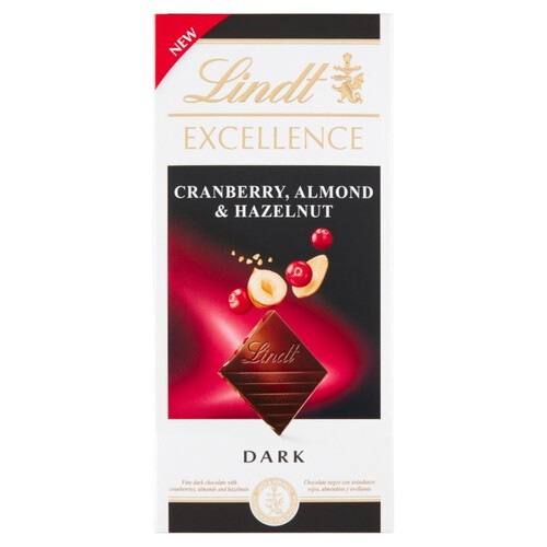 Excellence Czekolada gorzka z żurawiną i orzechami Lindt 100 g