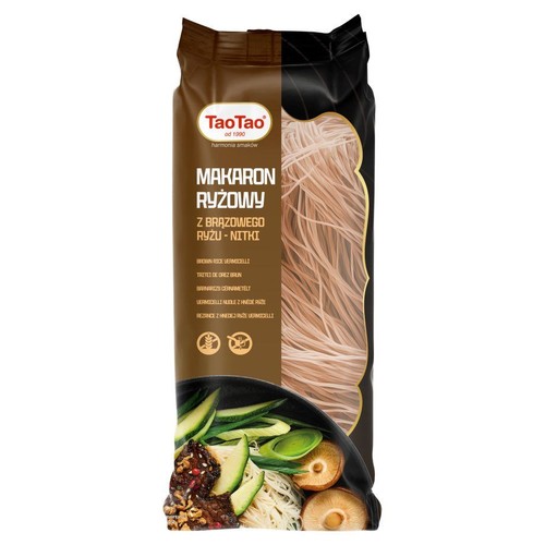 Makaron z brązowego ryżu nitki Tao Tao 170 g