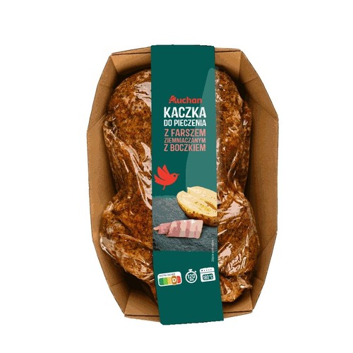 Kaczka do pieczenia z farszem ziemniaczanym i boczkiem   Auchan na wagę ok. 2,5 kg