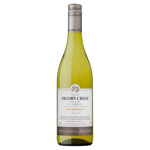 Wino australijskie białe wytrawne Chardonnay White Dry alk. 12,7% obj. Jacob's Creek 750 ml