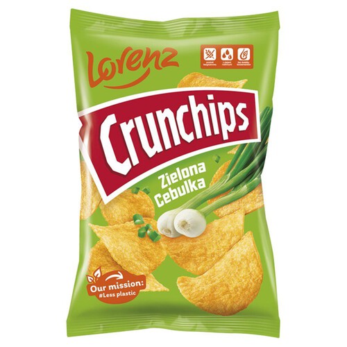 Chipsy ziemniaczane o smaku zielonej cebulki Crunchips 150 g