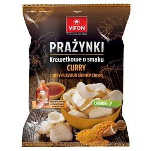 Prażynki krewetkowe o smaku curry łagodne Vifon 100 g