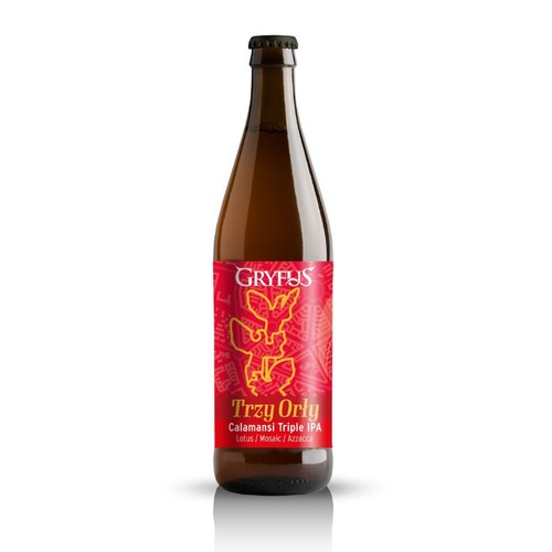 Piwo Triple IPA Trzy Orły Calamansi alk. 8,8% obj. Gryfus 500 ml