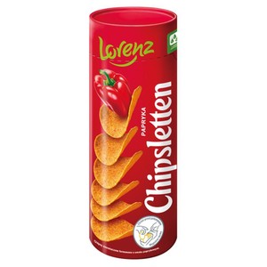 Chipsy ziemniaczane formowane o smaku południowej papryki Chipsletten 100 g