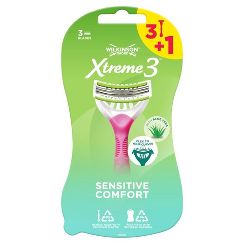 Xtreme3 Comfort Sensitive Jednorazowe maszynki do golenia Wilkinson 3+1