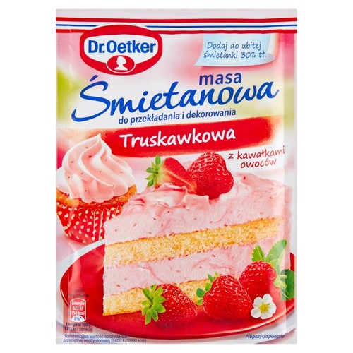 Masa śmietanowa Truskawkowa Dr.Oetker 89 g