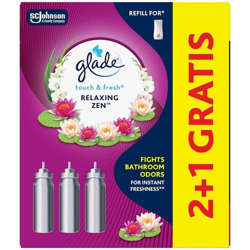 One Touch Mini Spray Japoński Ogród - zapas do odświeżacza powietrza Glade 3 x 10 ml