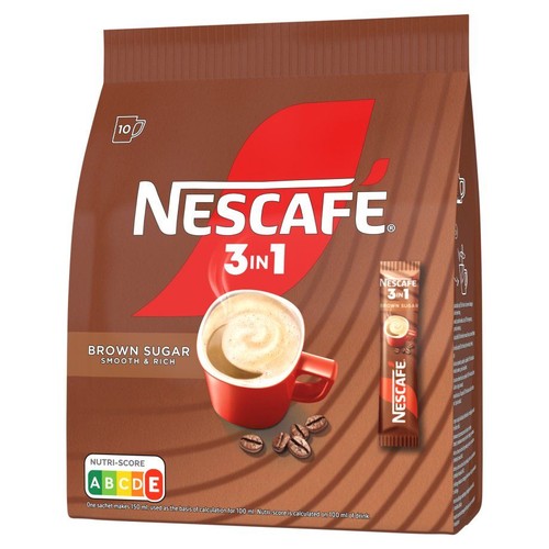 Kawa rozpuszczalna brązowy cukier  Nescafé 10 x 16,5 g