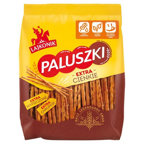 Paluszki extra cienkie solone Lajkonik 180 g