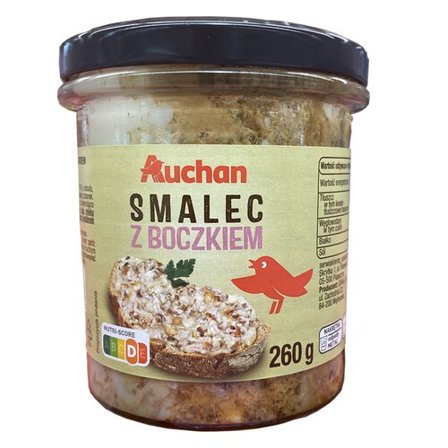 Smalec z boczkiem Auchan 260 g