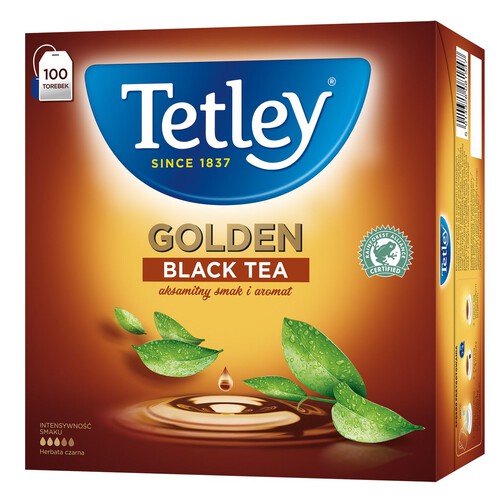 Herbata czarna Golden ekspresowa Tetley 100 torebek