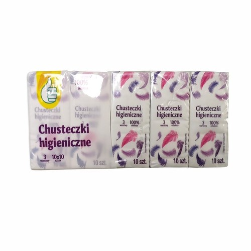 Chusteczki higieniczne Auchan 100 sztuk