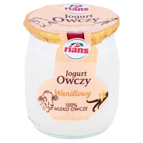 Jogurt z mleka owczego o smaku waniliowym Rians 115 g