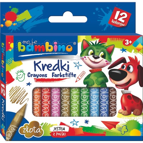 Kredki BAMBINO 12 kolorów  Pusheen 1 sztuka