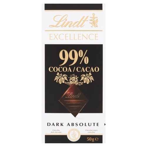 Excellence czekolada gorzka 99% kakao Lindt 50 g