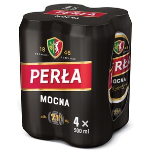 Piwo jasne Mocna alk. 7,1% obj.
 Perła 4 x 500 ml
