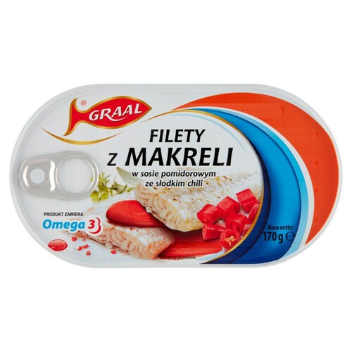 Filety z makreli w sosie pomidorowym ze słodkim chili GRAAL 170 g