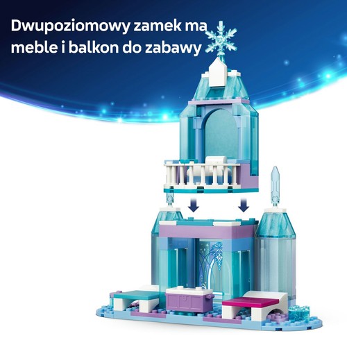 Disney Kraina lodu Lodowy zamek Elzy i śnieżna przejażdżka 43281 LEGO 1 sztuka