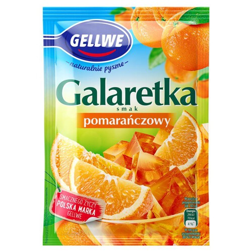 Galaretka o smaku pomarańczowym Gellwe 72 g