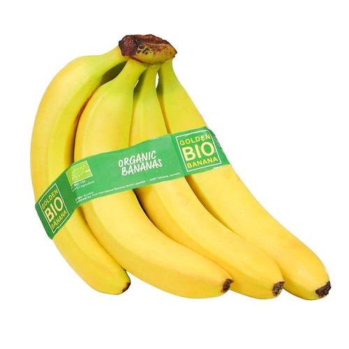BIO Banany  Owoce  Auchan na wagę kiść 4-6 szt ok. 1,2 kg