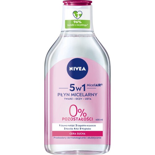 Płyn micelarny do cery suchej 5w1 NIVEA 400 ml