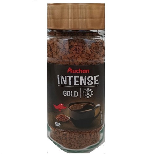 Kawa rozpuszczalna Intense Gold intensywność 6  Auchan 100 g