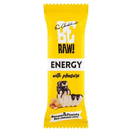 Baton energetyczny bananowy  w ciemnej czekoladzie   Be Raw! 40 g