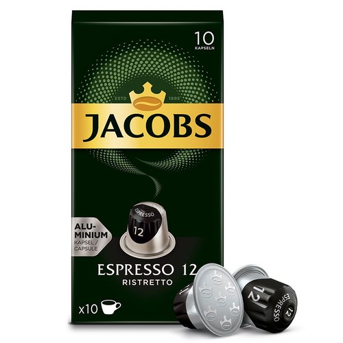 Kawa mielona w kapsułkach espresso ristretto  Jacobs 10 kapsułek