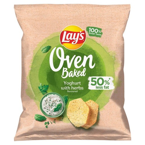 Chipsy Oven Baked o smaku jogurtu z ziołami Lay's 40 g
