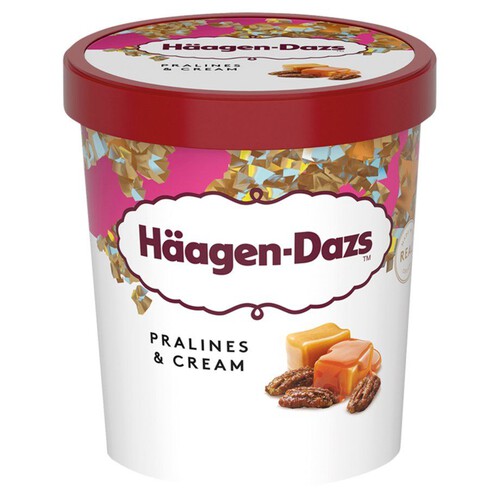 Lody waniliowe z sosem karmelowym i orzechami pekan  Haagen-Dazs 460 ml