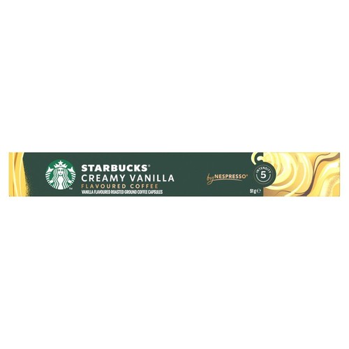 Kapsułki kawy Starbucks Creamy Vanilla do Nespresso, 51g. Intensywność 5.