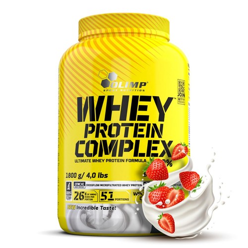 Odżywka białkowa Whey Protein Complex 100% truskawka Olimp 1,8 kg