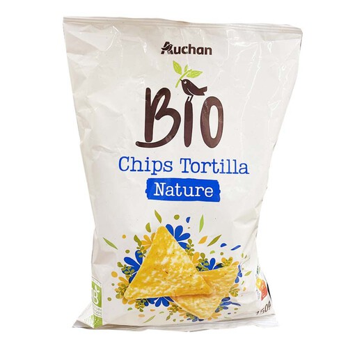 BIO Chipsy tortilla kukurydziane Auchan 150 g