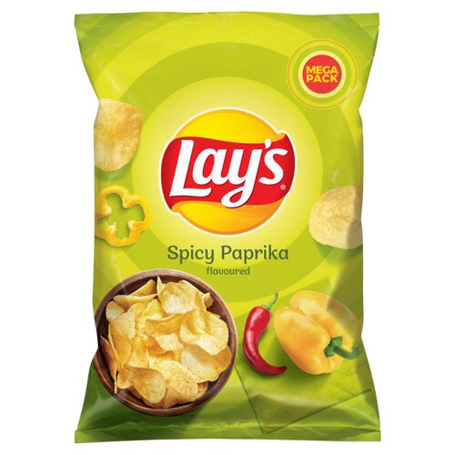 Chipsy ziemniaczane o smaku pikantnej papryki Lays 190 g